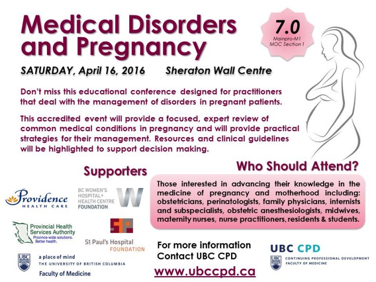 Medical Disorders and Pregnancy April 2016